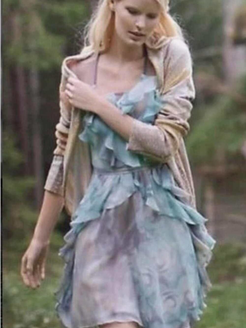 Tracy Reese Mutli (Muted Teal Grey) Anthropologie